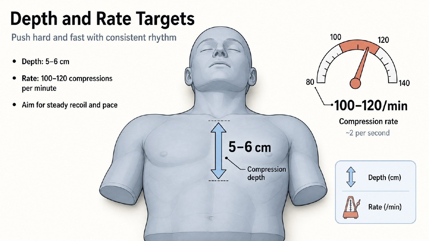 CPR Essentials visual summary, page 6