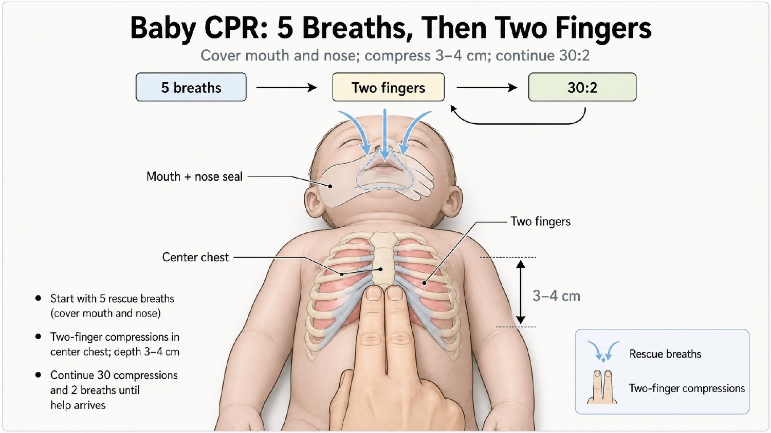 CPR Essentials visual summary, page 16