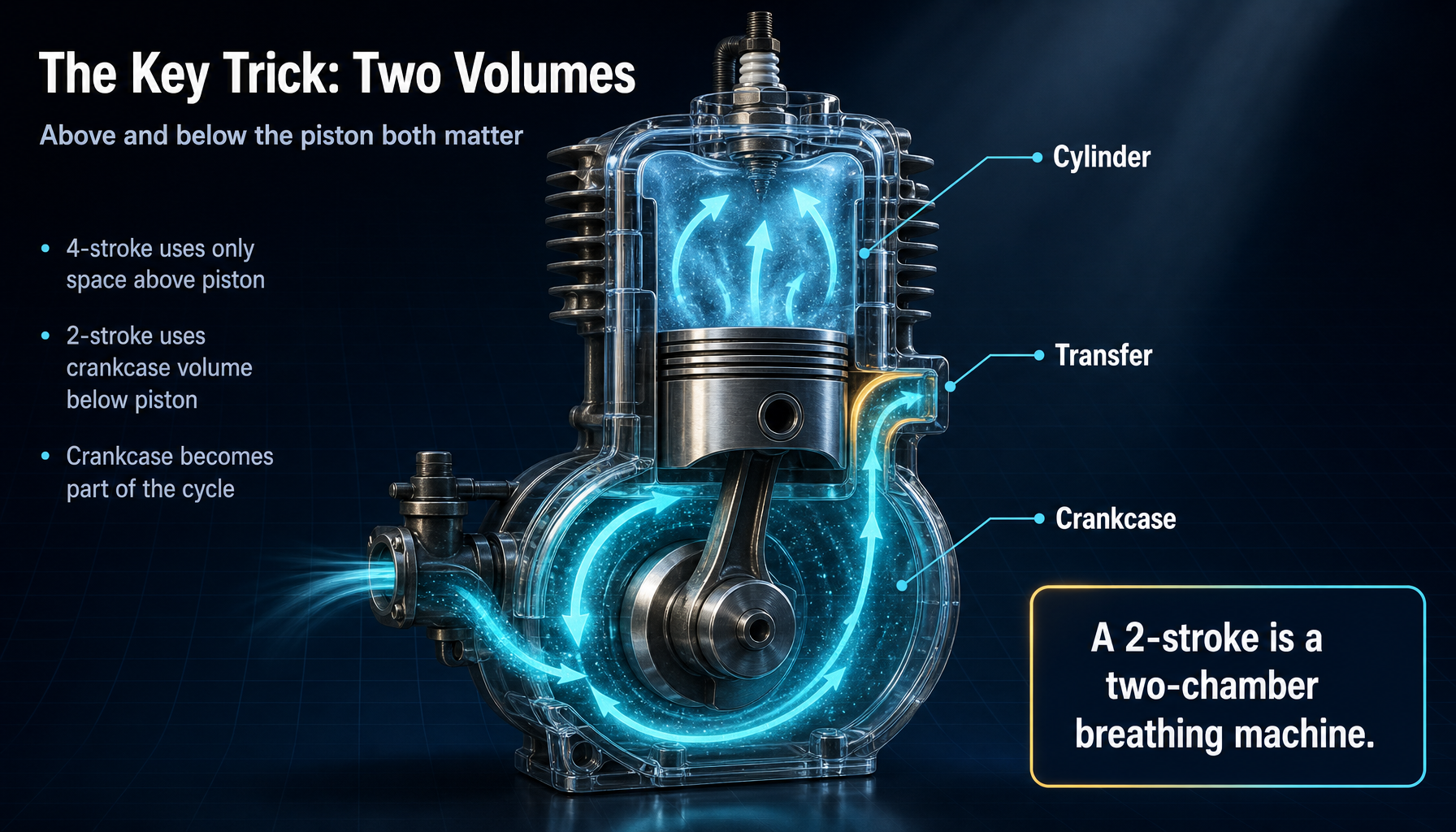 Engine explanation diagram from the supplied report