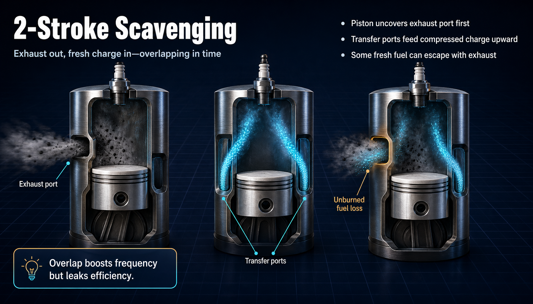 Engine explanation diagram from the supplied report