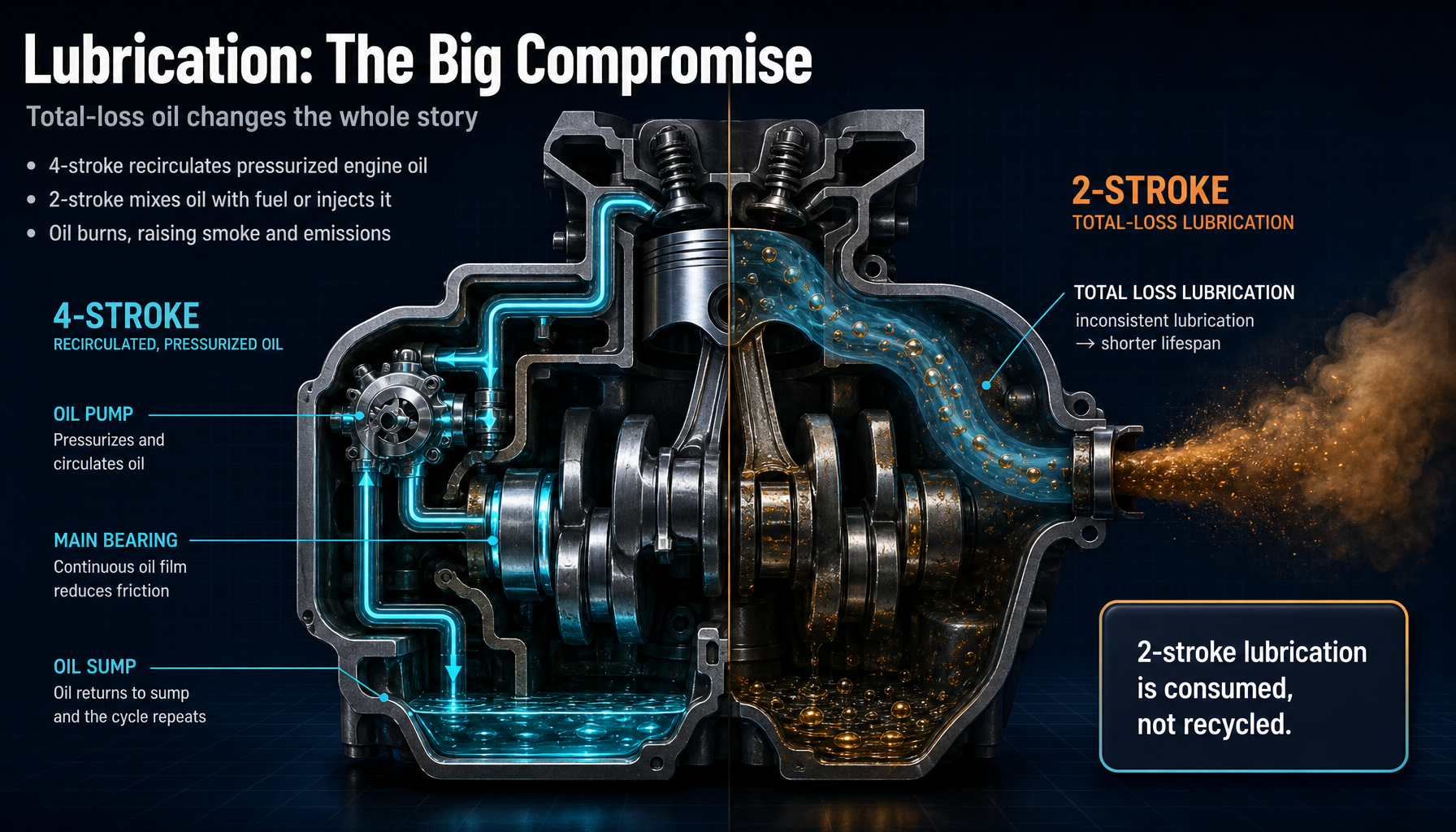 Engine explanation diagram from the supplied report