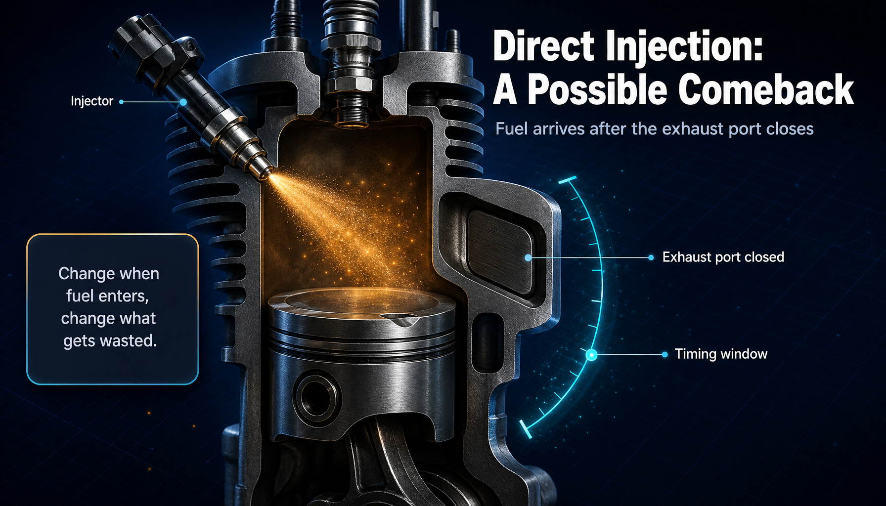 Engine explanation diagram from the supplied report