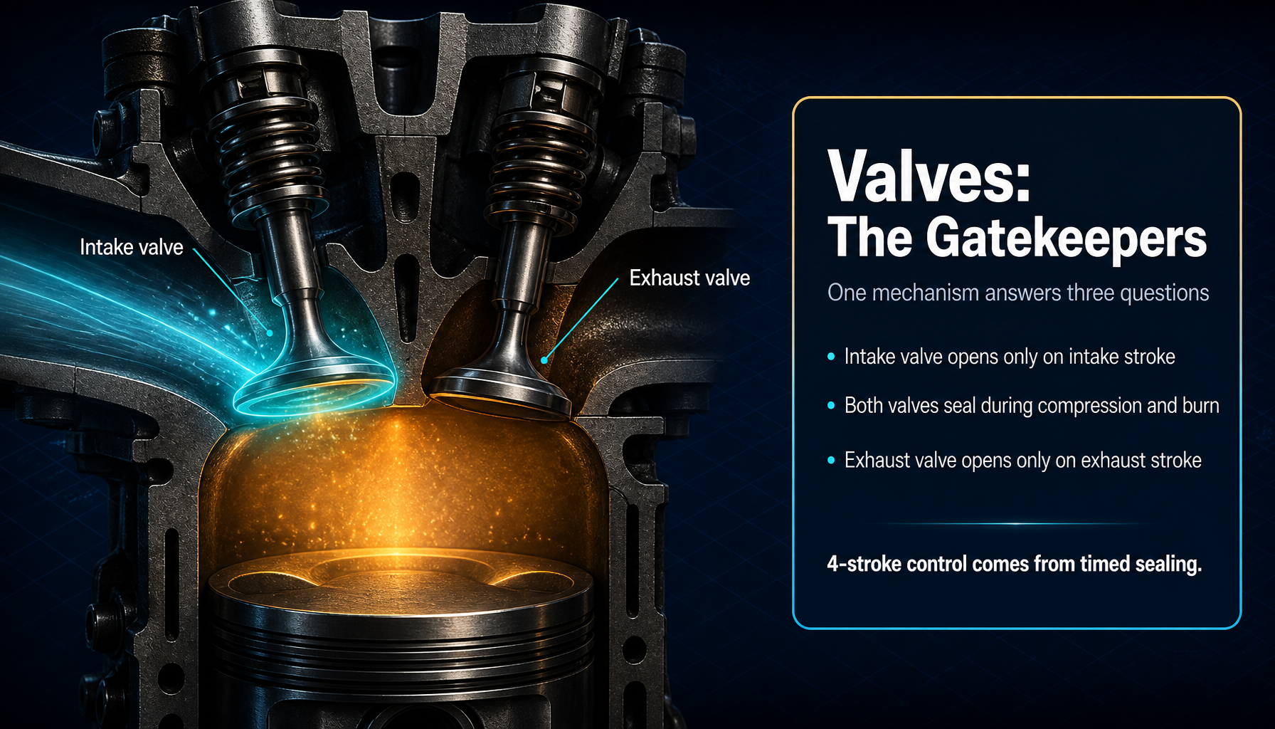 Engine explanation diagram from the supplied report