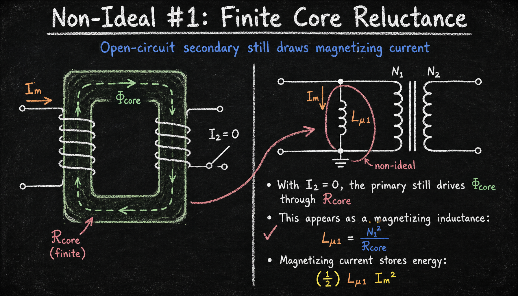 Magnetic circuit explanation diagram from the supplied report