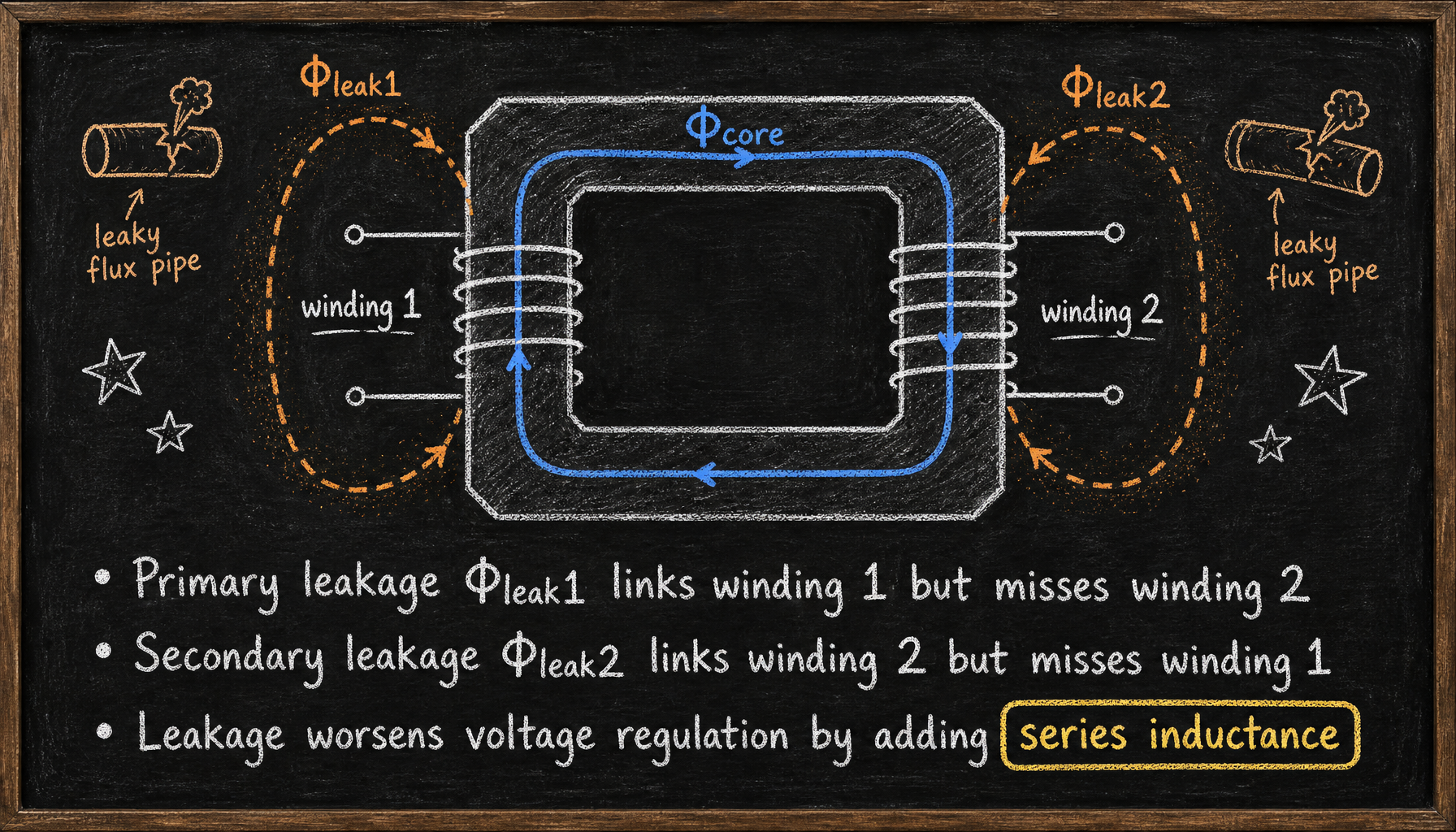 Magnetic circuit explanation diagram from the supplied report