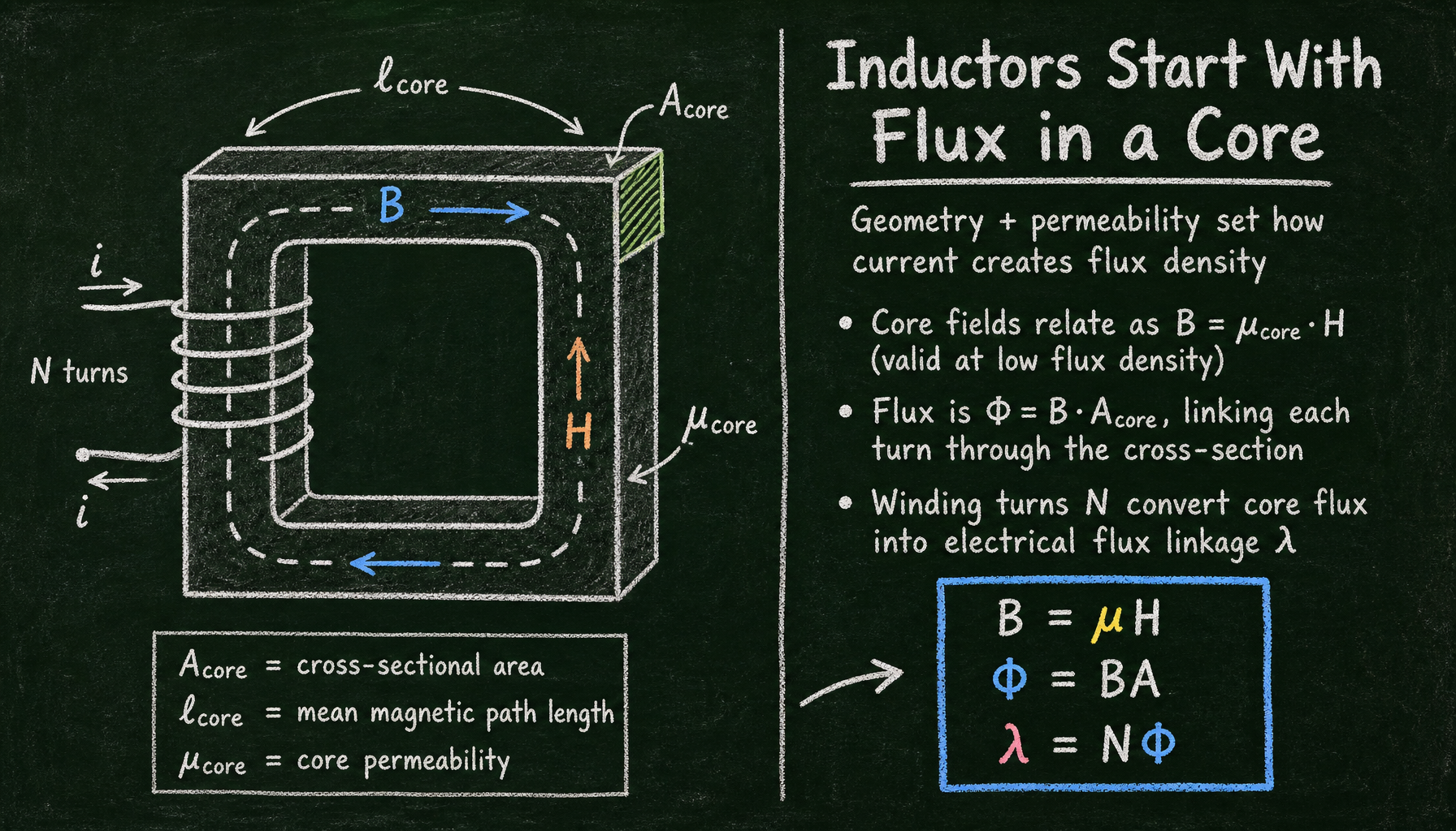 Magnetic circuit explanation diagram from the supplied report